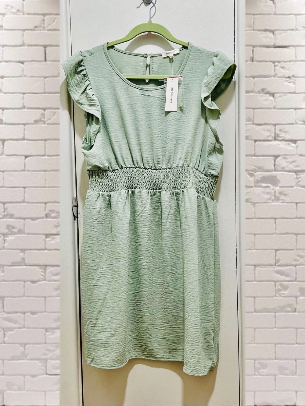 No Comment Juniors Flutter Sleeve Mini Dress